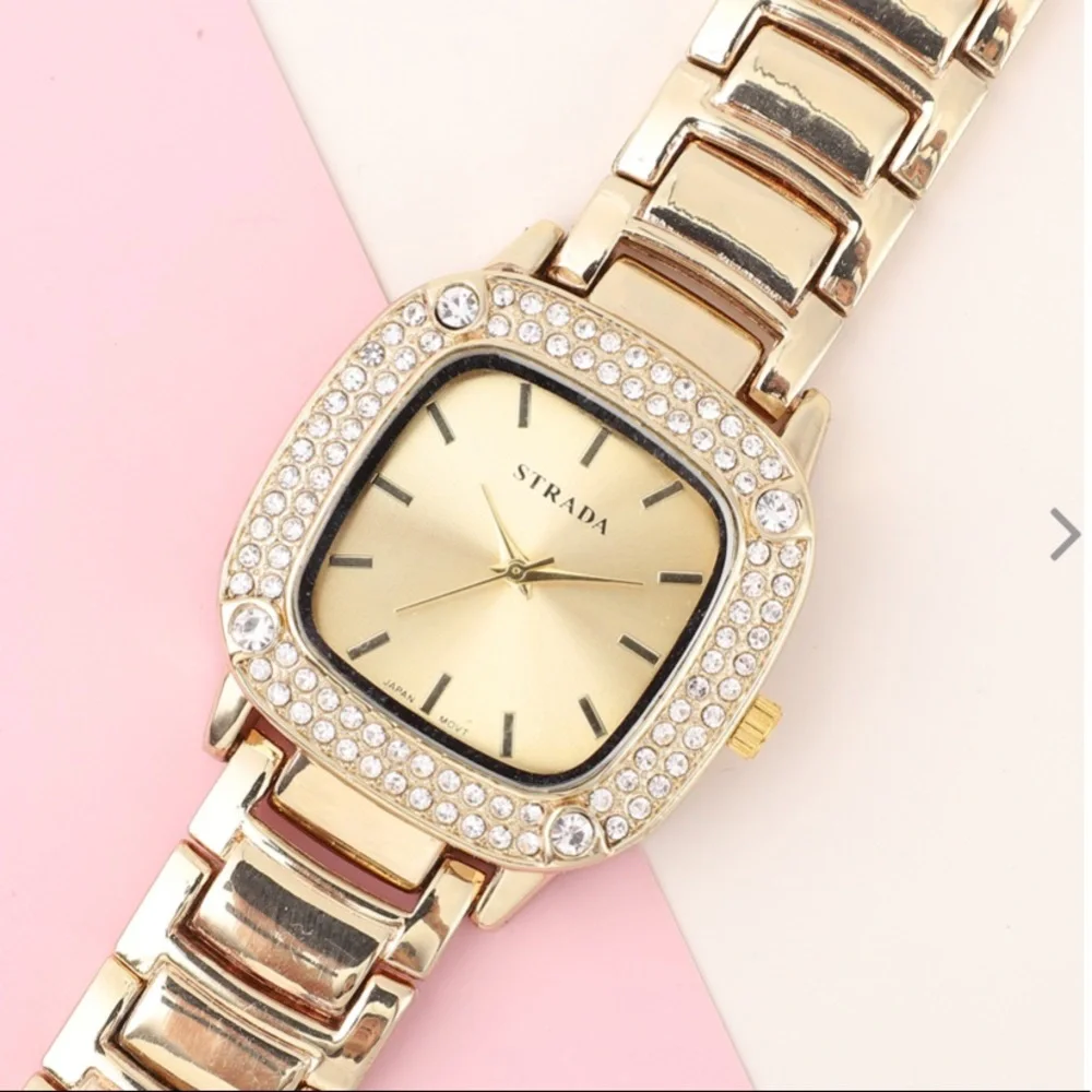 Watch with White Austrian Crystals